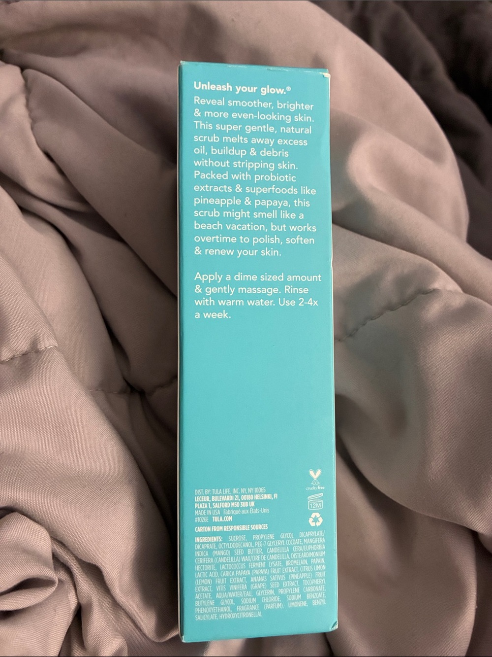 Tula So Polished Exfoliating Sugar Scrub - Turquoise - Picture 3 of 5